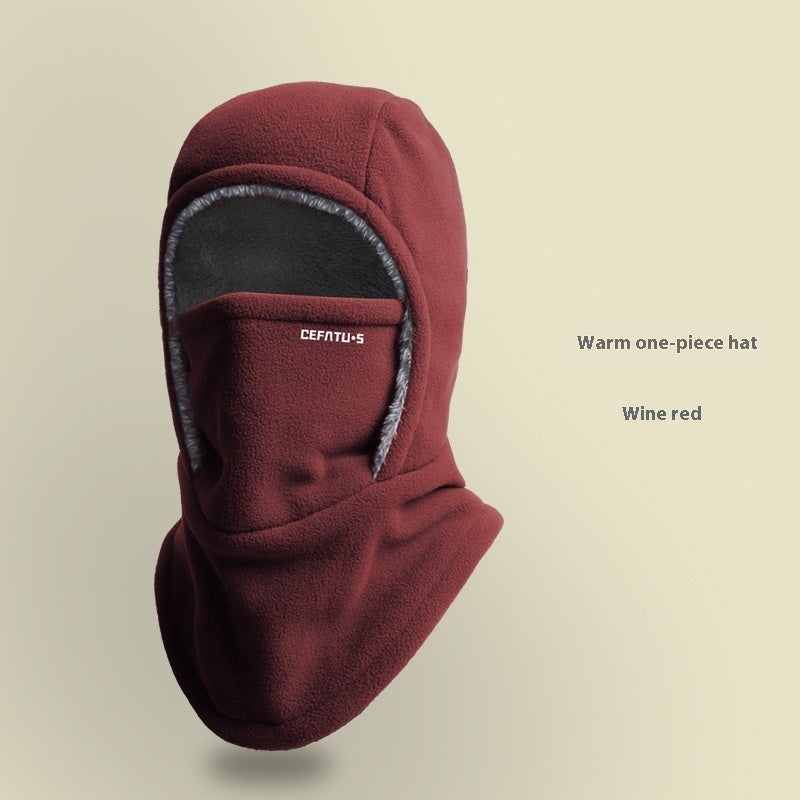Winter Fleece Kapuzen-Schal mit Gesichtsmaske - Winddicht & Warm