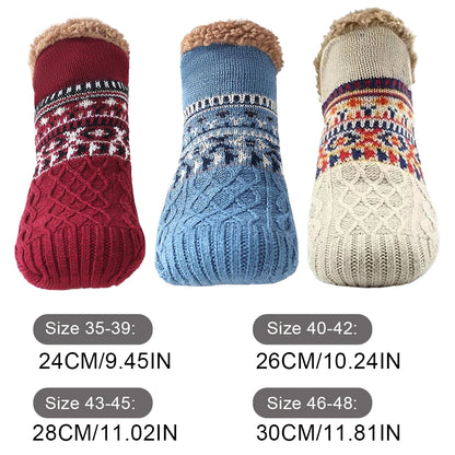 Winter Socken Thermal Warm - Rutschfest Ski Hausschuhe