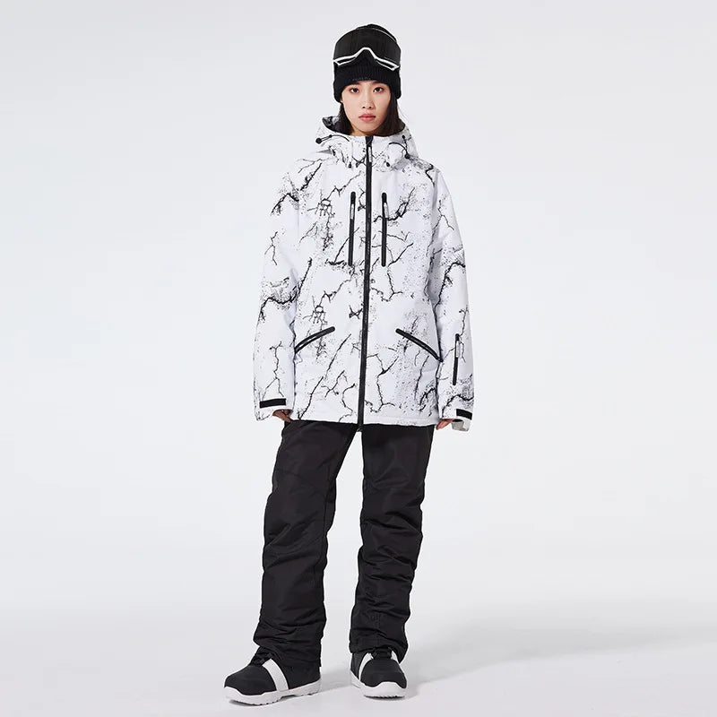 Ski-Anzug Unisex Wasserdicht - Jacke & Hose Set Warm Gefüttert