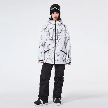 Ski-Anzug Unisex Wasserdicht - Jacke & Hose Set Warm Gefüttert
