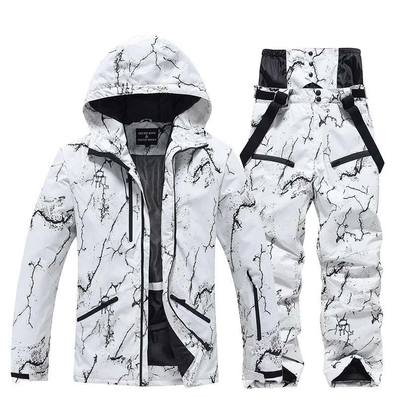 Ski-Anzug Unisex Wasserdicht - Jacke & Hose Set Warm Gefüttert