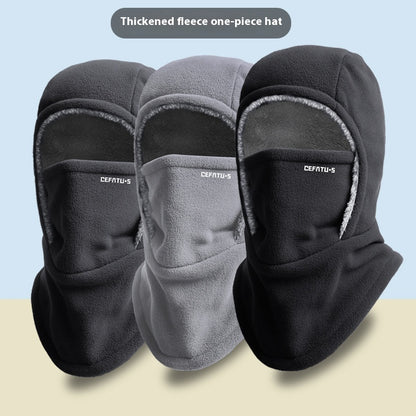 Winter Fleece Kapuzen-Schal mit Gesichtsmaske - Winddicht & Warm