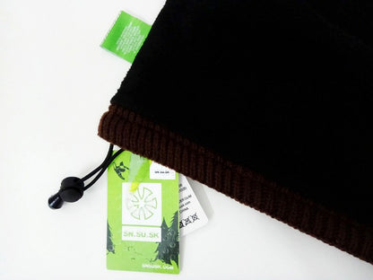 Fleece Gefütterte Ski Mütze mit Schal - Warm & Winddicht für Winter