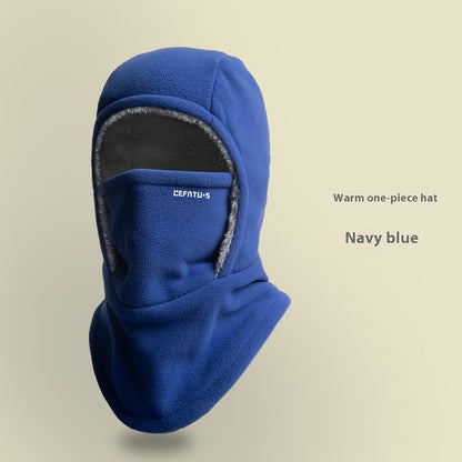 Winter Fleece Kapuzen-Schal mit Gesichtsmaske - Winddicht & Warm