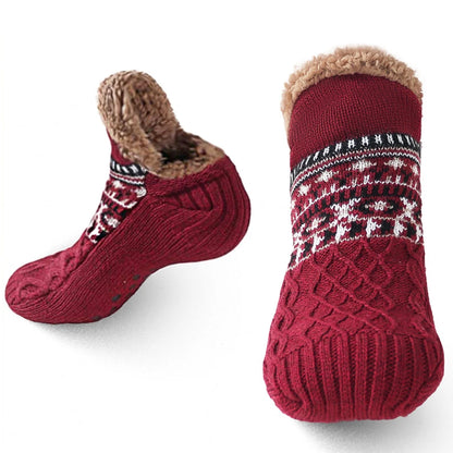 Winter Socken Thermal Warm - Rutschfest Ski Hausschuhe