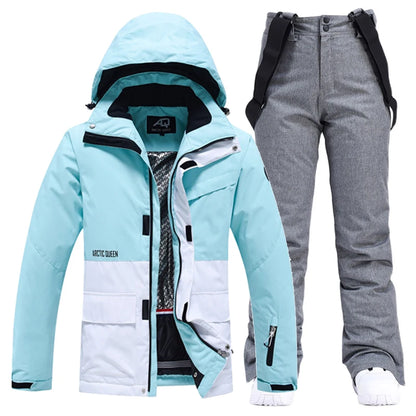 Ski-Anzug Unisex Set - Jacke & Hose Wasserdicht -30°C Warm